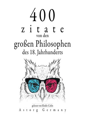 cover image of 400 Zitate von den großen Philosophen des 18. Jahrhunderts